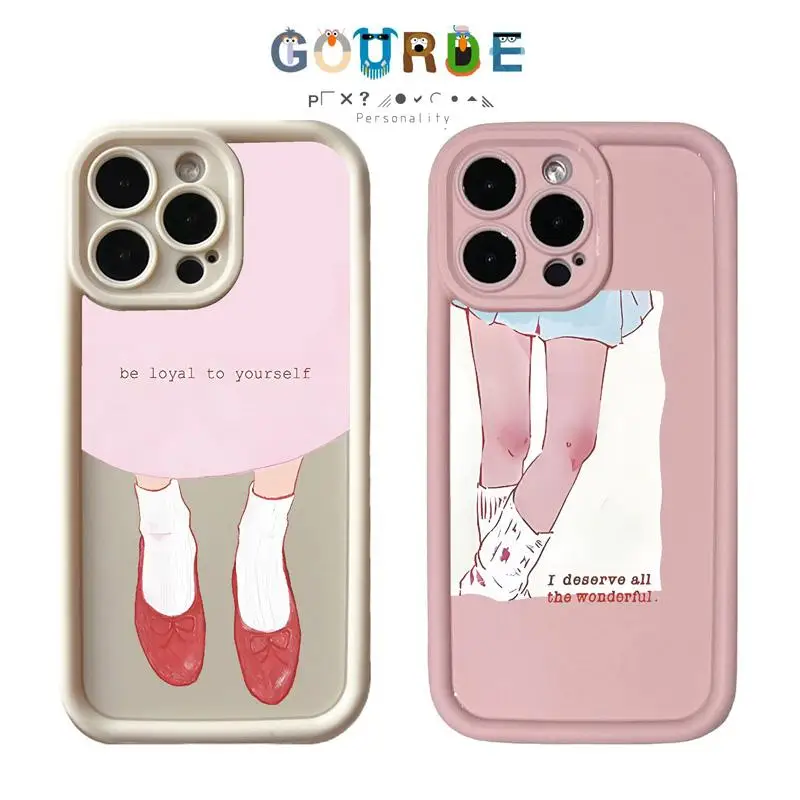 

Gourde Personalized girl Phone Case for Iphone 16 15 14 12 13 11 Pro Max IP 7 8 Plus Iphon X XS XR Xs Max