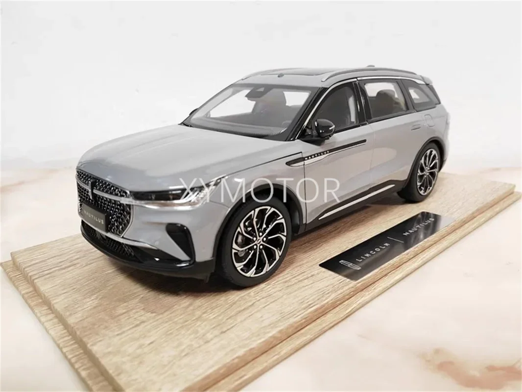 

New 1/18 For Lincoln Nautilus 2023 SUV Metal Diecast Model Car Toys Gifts Ornaments Gray Display Hobby