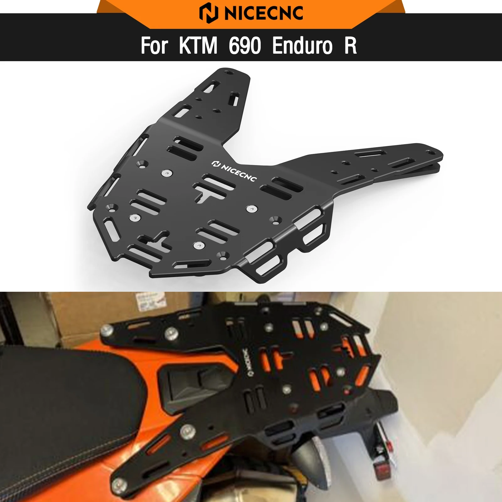 

For KTM 690 Enduro R 690 EnduroR 2019-2024 Rear Luggage Rack Cargo Saddlebag Holder Bracket GasGas ES/SM 700 2022-2024