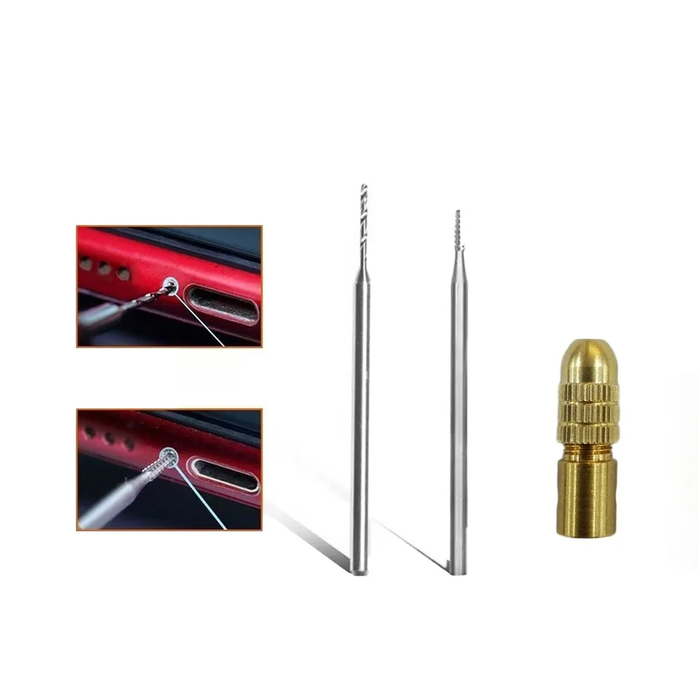 Carbide Drill Set Engineered For Stripped Screw Removal In Electronics Including Smartphones And Wearables