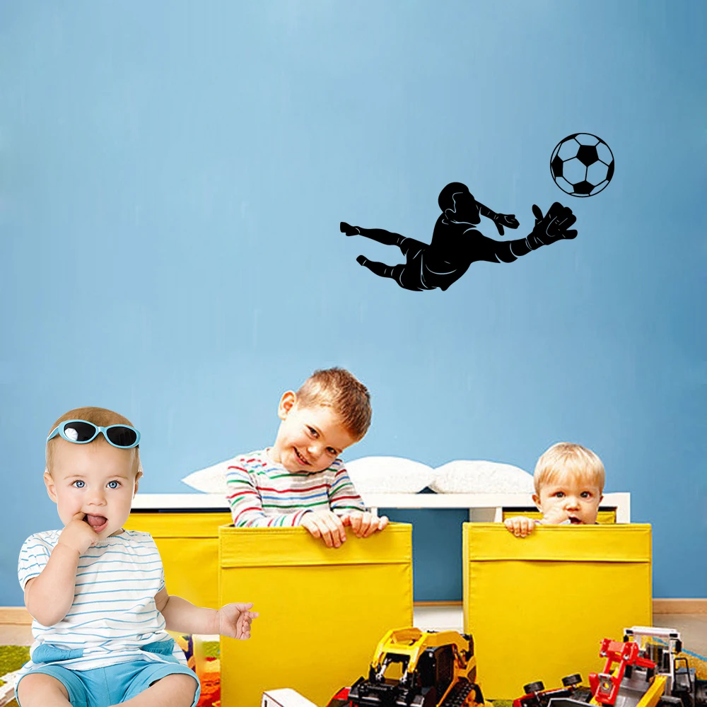 

1 pc cool soccer football Wall Stickers Modern Fashion Wall Sticker For Kids Rooms Diy Home Decoration Vinyl Art Decal