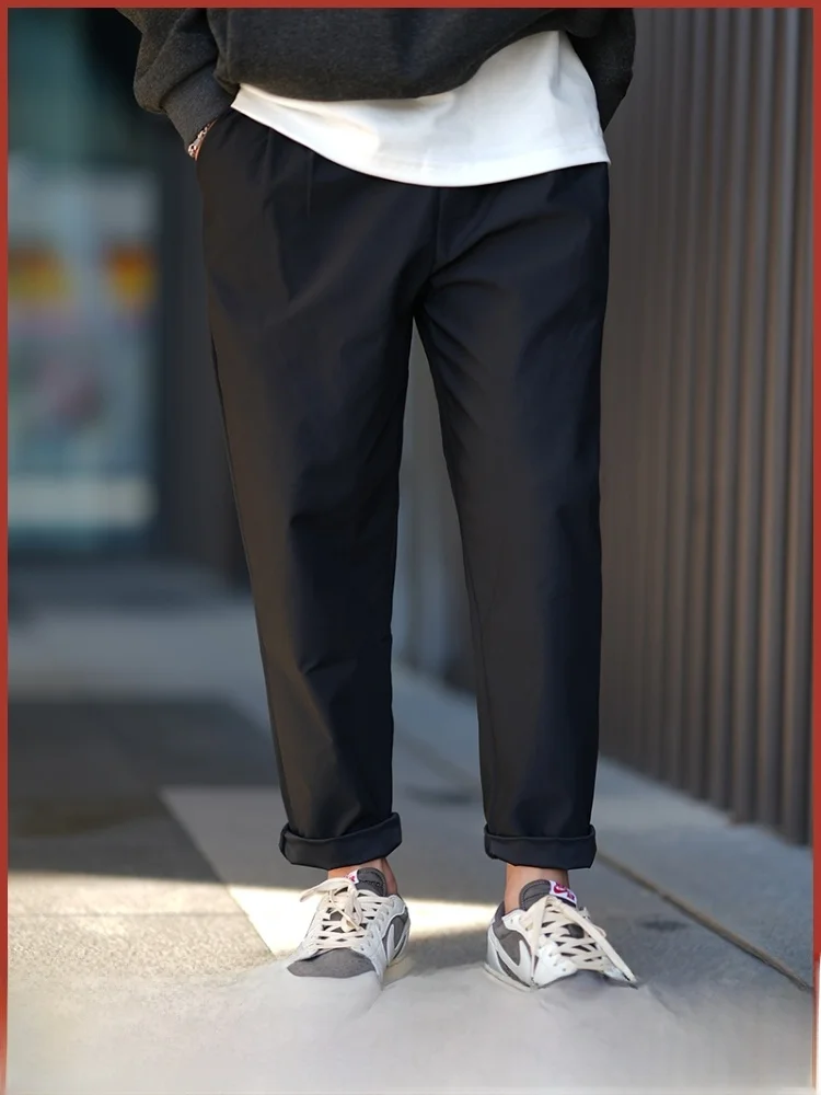 

Heavyweight Recommendation! Japanese Sle Casual Pants! Autumn Men's Outdoor Elastic Waist Anti-Wrinkle Breathable Straight ...