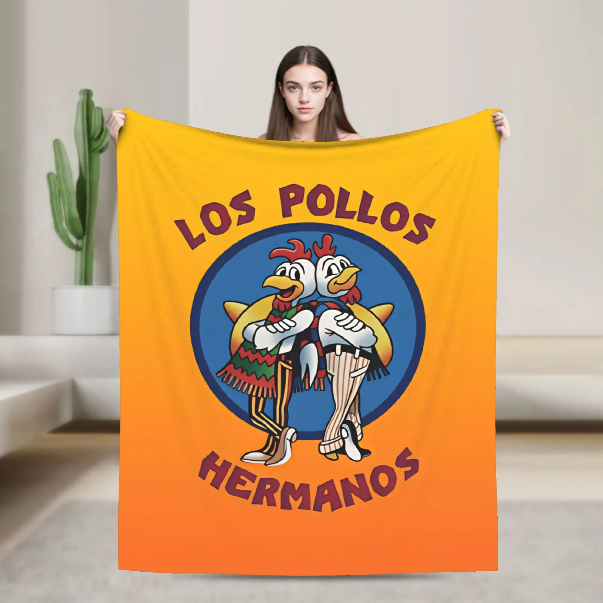 Breaking Bad LOS POLLOS Chicken Printed Super Soft Blankets  Plush Throw Blanket Home Decor Flannel Bedspread Sofa Bed Cover
