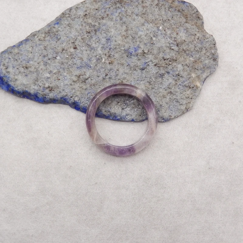 

Natural Amethyst Pendant Bead High Quality Jewelry Gift 29x29x6mm 4.1g