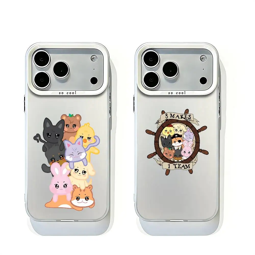 

A-ANITEEZS White Matte Bumper Cover For iPhone 17 16 15 14 13 12 11 Pro Max Large Camera Hole Case