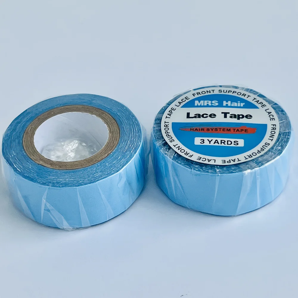 Blue Wig Double Sided Adhesive Tape Lace Front Super Hold Waterproof For Hairpiece Toupee Hair Extension Styling Tools image 5