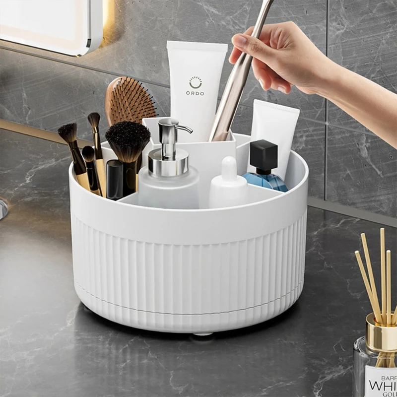 360 ° Table Top Rotary Makeup Brush Storage Container Cosmetics Shelf Dresser Eye Shadow Brush Lipstick Pen Holder