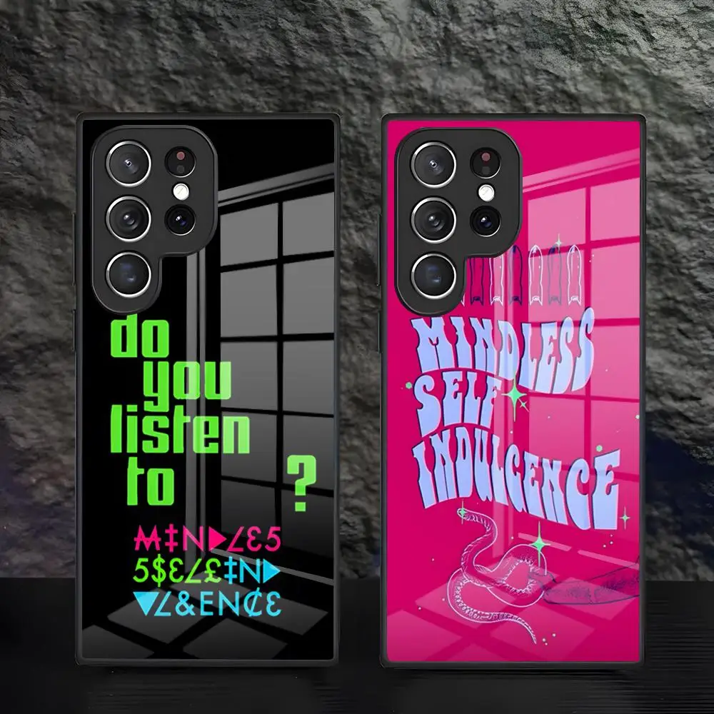 MSI M-Mindless S-Self I-Indulgence Metal Band Phone Case For Samsung S26 S25 Edge Ultra 24 23 22 21 Ultra Plus Fe A55 56 15 4G 5