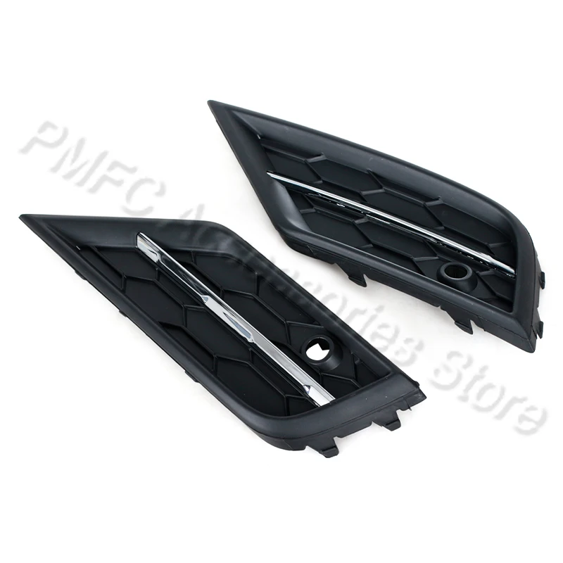 Car Fog Light Shell Grille Fog Lamp Cover Foglamp Grilles For Volkswagen VW Tiguan MK2 2017 2018 2019-2021 5NG853666C 5NG853665C