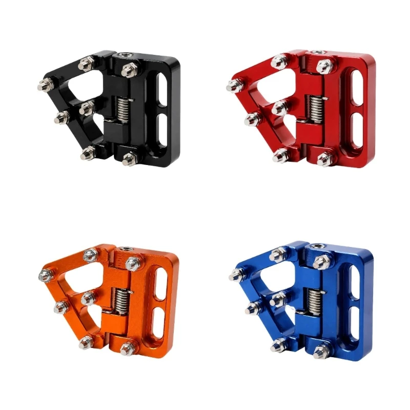 Motorcycle Brake Pedals, Motorcycle Brake Toe Tip, Machined Aluminum with a Spring-Actuated Hinge Joint and Elevated Metal 68UF