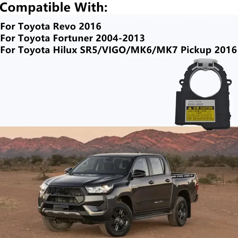 New Steering Angle Sensor Accurate reading of turning angles For Toyota Hilux Revo 2016 Fortuner 2004-2013 89245-0K020