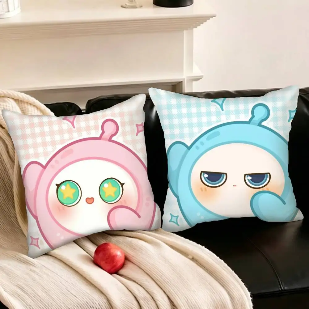

Cute Eggy P-Party-Y Various Sizes Square Pillowcase For Car Home Bedchamber Decor