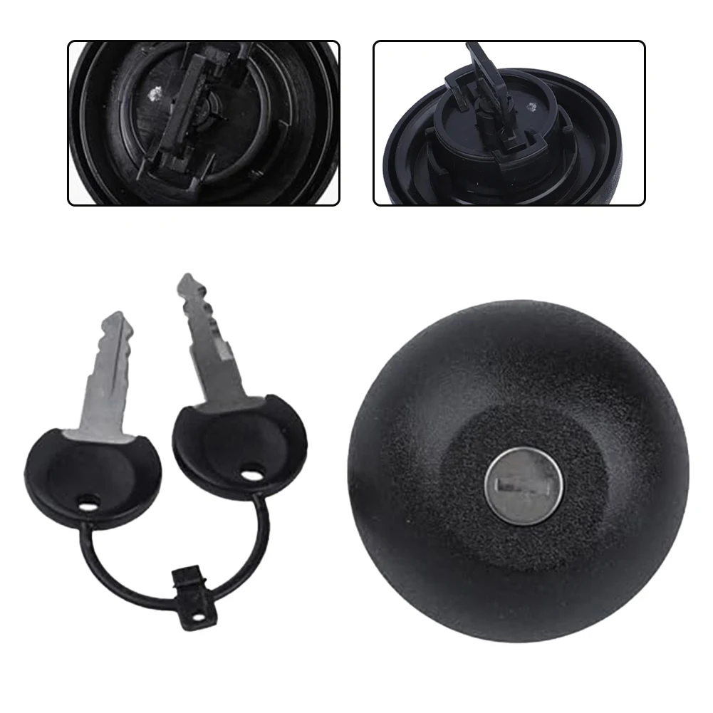 Sleek Black Fuel Tank Cap Designed for Renault Vehicles Including For Clio For Kangoo and For More With Two Keys