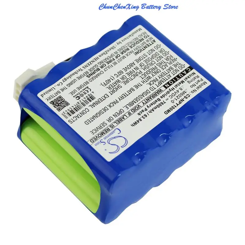 Jason Sino – batterie 7600mAh pour Moteur, signes vitaux, pour Nellcor, Puritan, benett, Mediana YM1000,YM5500, Mediana YM1000,YM5500