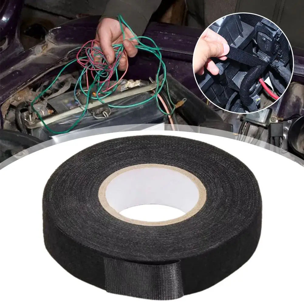 Car Wire Harness Fabric Tape Wiring Harness Tape For Car Adhesive Cloth Fabric Harness Insulation Tape Single Sided Tape Q2M8