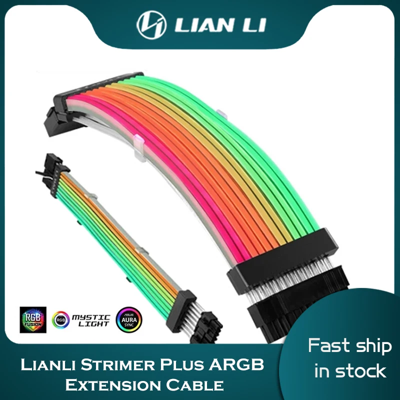 

LIAN LI Strimer Plus V1 V2 тройной 8Pin 24Pin мод материнская плата GPU удлинитель двойной 5V 3Pin неоновый RGB кабель L-Connected 3