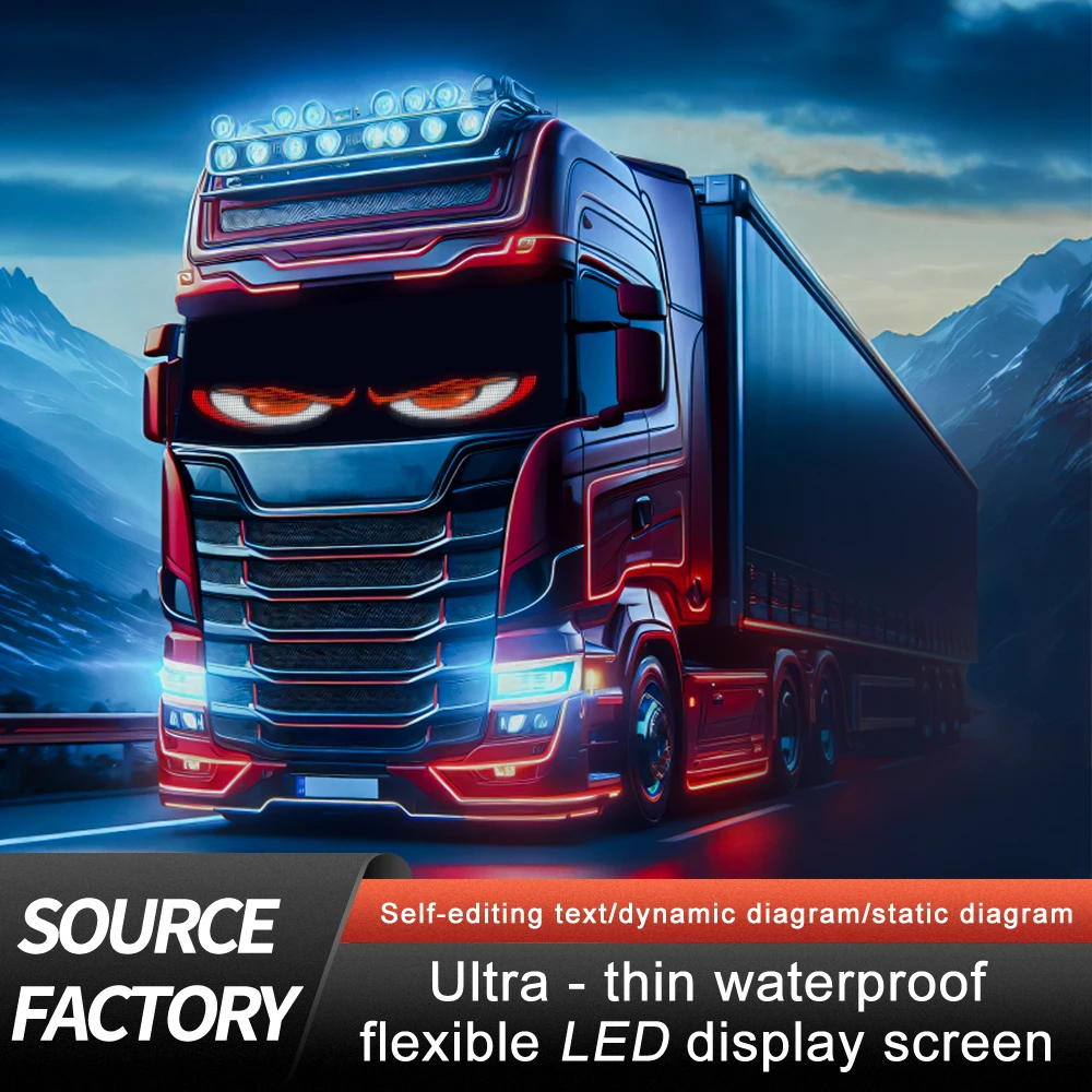 Application Control Light Emitting Diode RGB Flexible Matrix Panel Devil's Eye Car Interior Parts Truck Advertising Sign