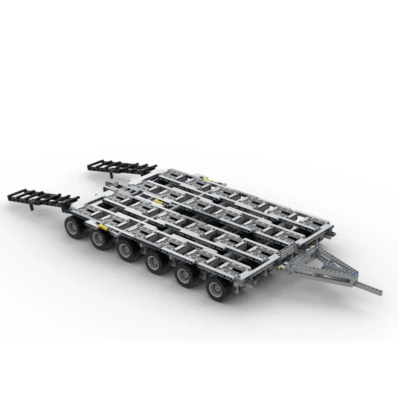 MOC-158608 Cargo rapHaulage Plateforme Remorque Sièges De Construction Modèle 1336 Pièces Garçons Et Enfants Noël Nuit De Construction Jouet Cadeau