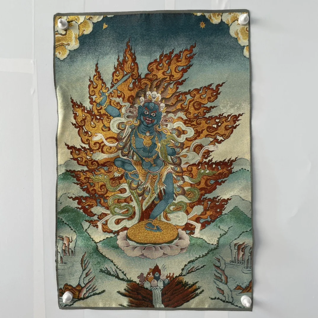 Vajra Bodhisattva Embroidery Painting Home Decoration Mural Crafts