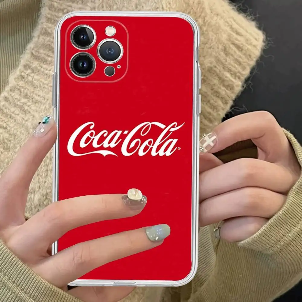 Logo Marke C-Coca C-Cola Für IPhone 17 16 15 14 13 12 11 Pro Max Plus Transparente Weiche TPU Handyhülle – Detail 6