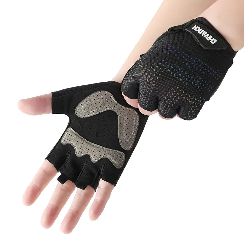 Fishing Gloves Fingerless Men Women Ultrathin  Reflective Anti-Slip Anti-UV  Camping Cycling 낚시  Kayaking Paddling Accessories