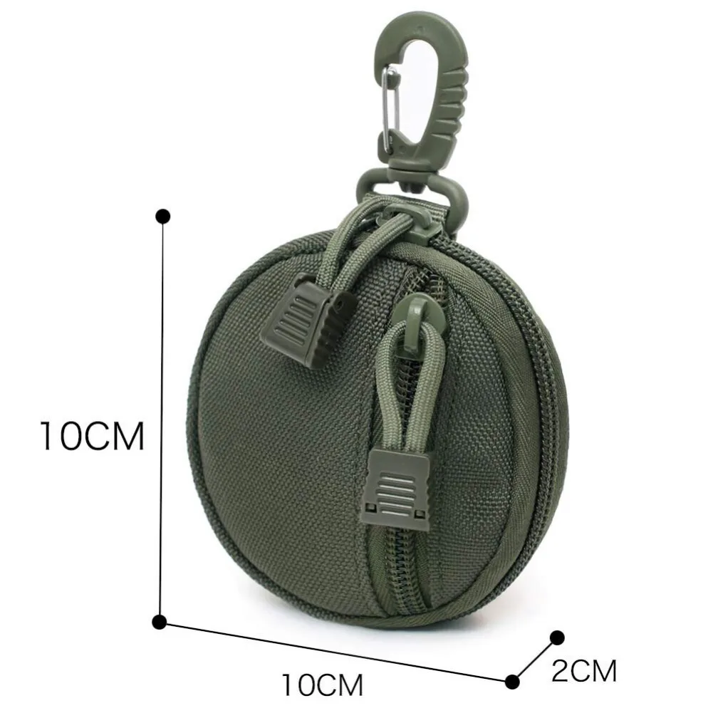Portafogli tattici EDC Mini Portachiavi Portafogli da uomo Portamonete Custodia per auricolari Portachiavi Borsa militare piccola Tasca Cintura Marsupio