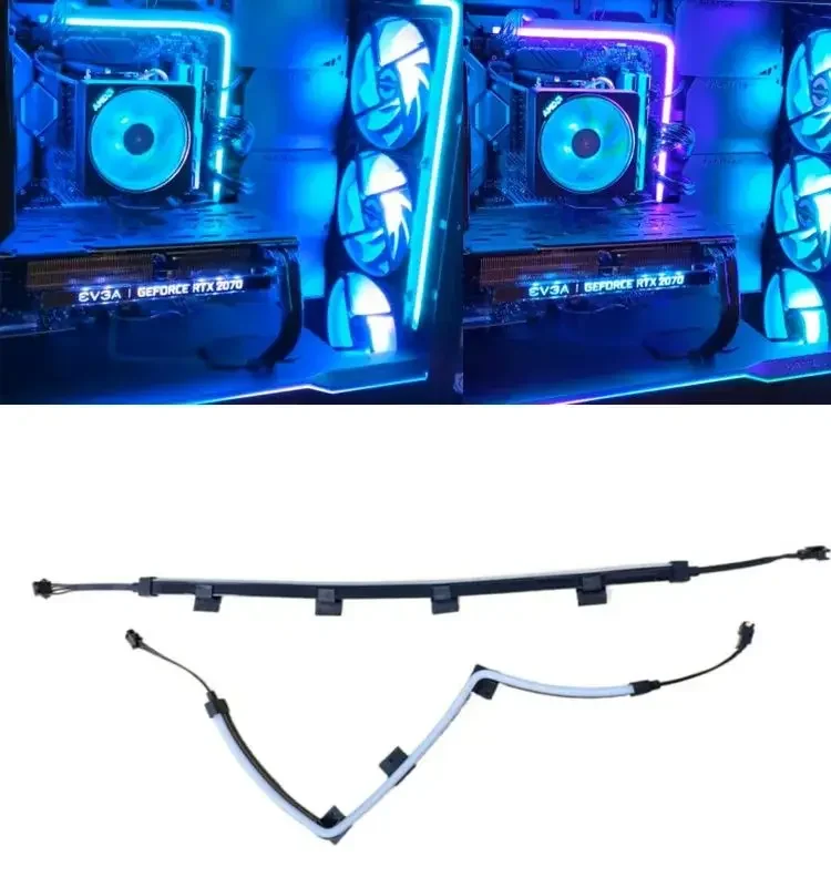 NEON RGB LED Strip Light, PC Headers, Compatible with ASUS Aura RGB,MSI Mystic Light,ASROCK Aura RGB Motherboard, 12V, 4-Pin