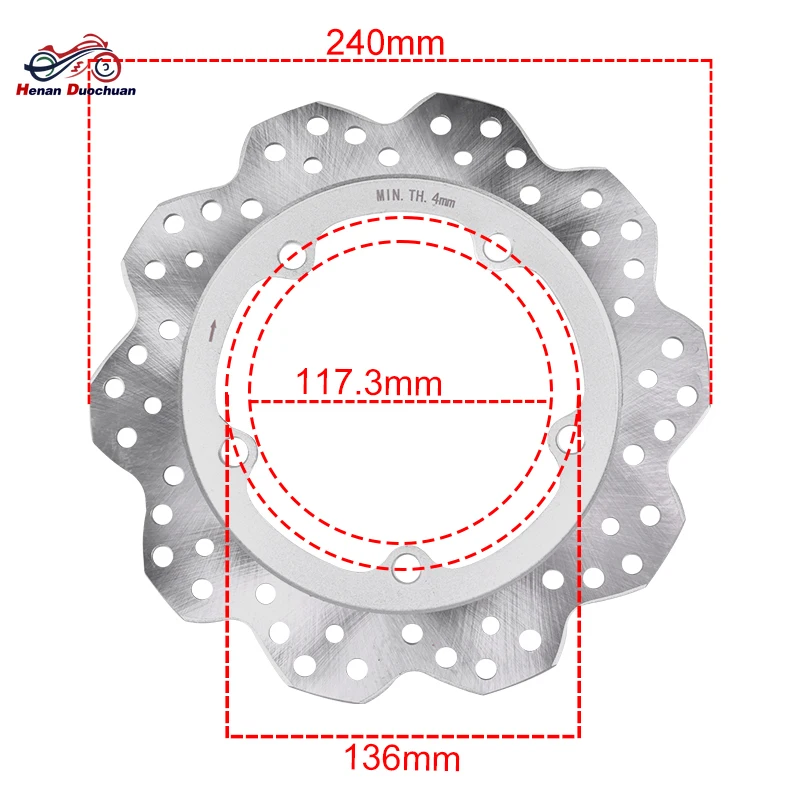 Disco de Freno Delantero de Motocicleta de 320 mm para Honda NC CTX NM4 700 750 NC700S NC700X NC700D NC750X NC750S NC750D CTX700 NM4 Vultus