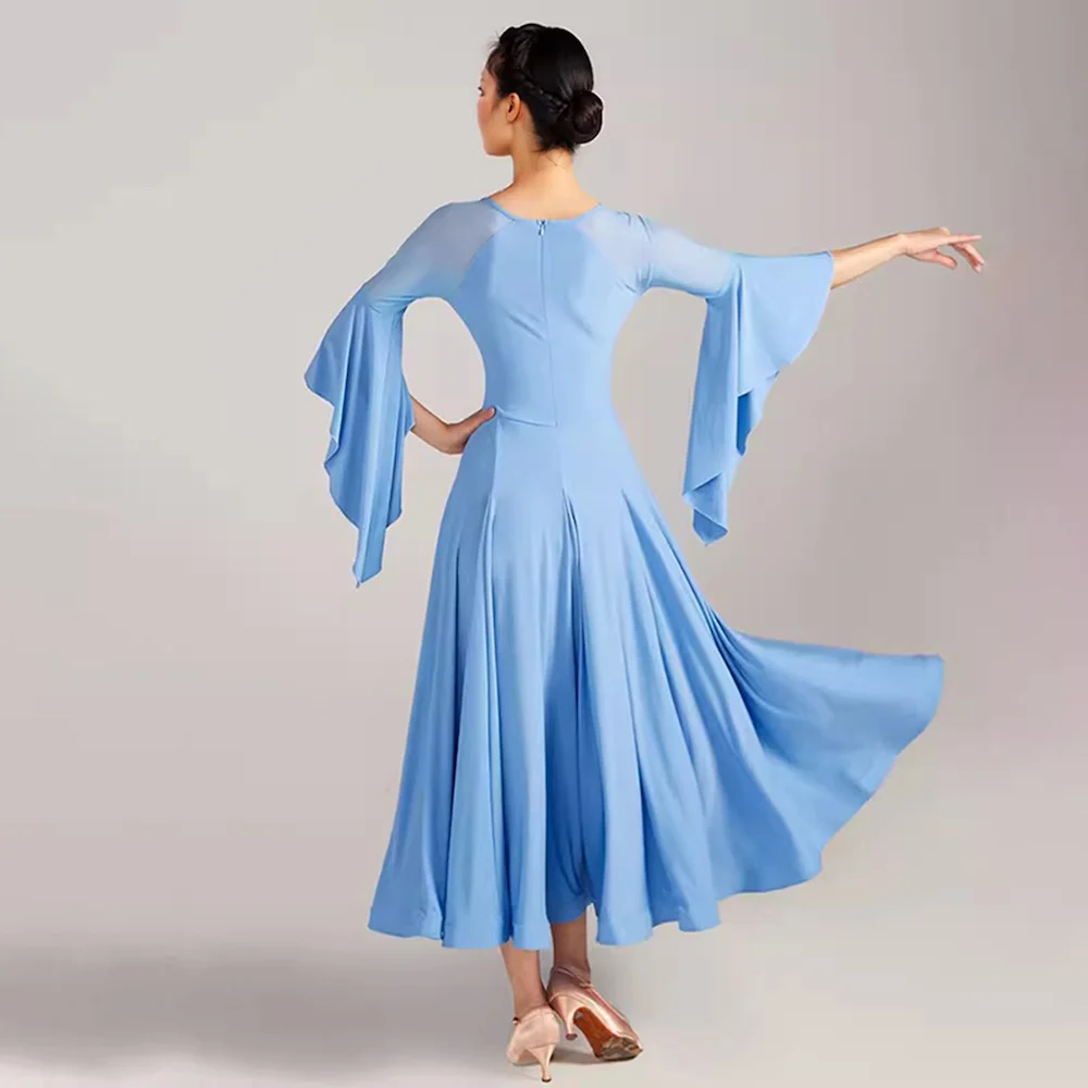 2024 nuovi vestiti di danza moderna donne Performance Ballroom Dance Dress Standard Tango Party Waltz Dancewear Costume