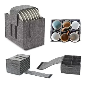 Thick camping cutlery containers, felt dish coup plate, storage bag support, Motorhome kitchen cabinet, layered organization 10 Main Sales Kitchen Motorhome - №2