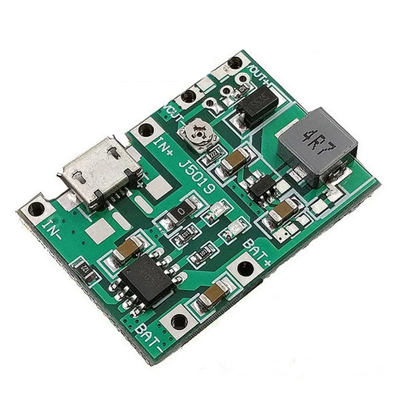 Li-ion 18650 3.7v 4.2v battery charger board dc-dc step up boost module