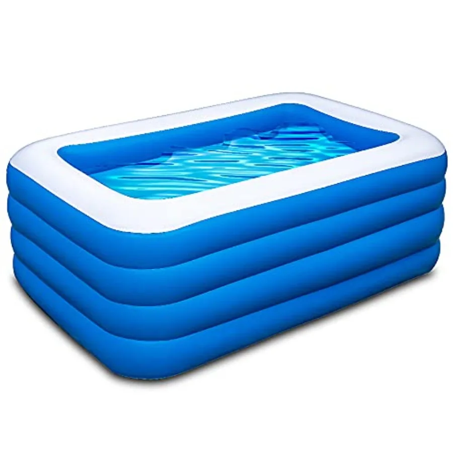 

Inflatable Swimming Pool70x55x29 inch Inflatable Family Swimming Pool Summer Water Party Adults Outdoor Garden Backyard