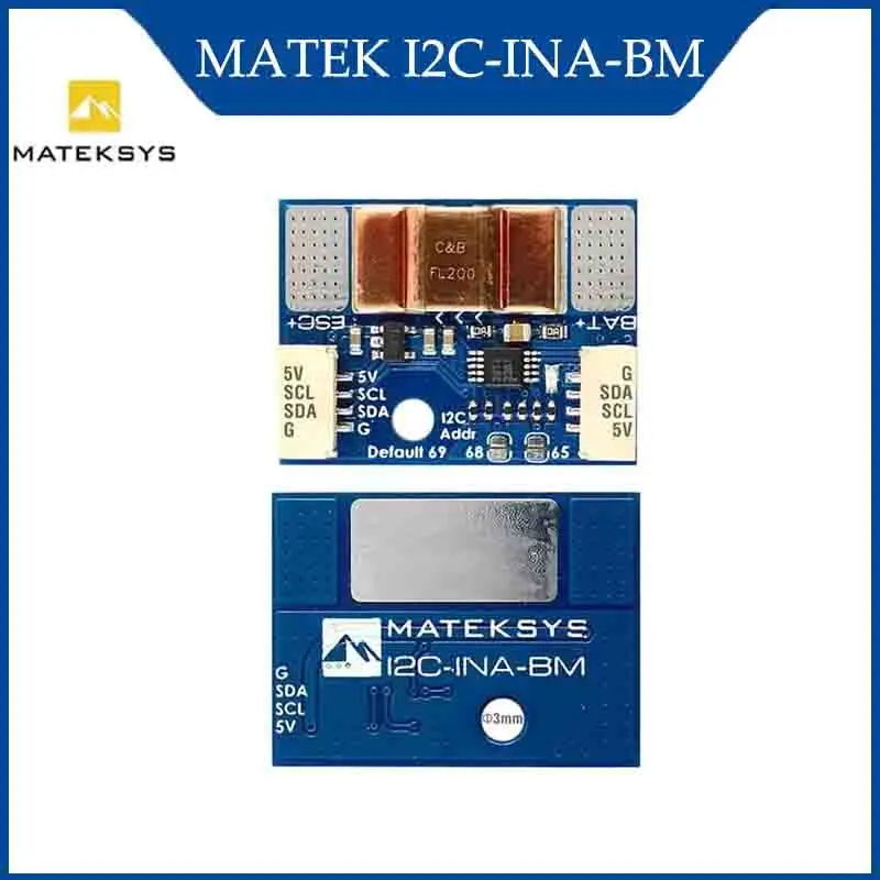 

MATEK Mateksys I2C-INA-BM ULTRA-PRECISE I2C МОНИТОР ПИТАНИЯ для RC FPV Drone Pro Аксессуары