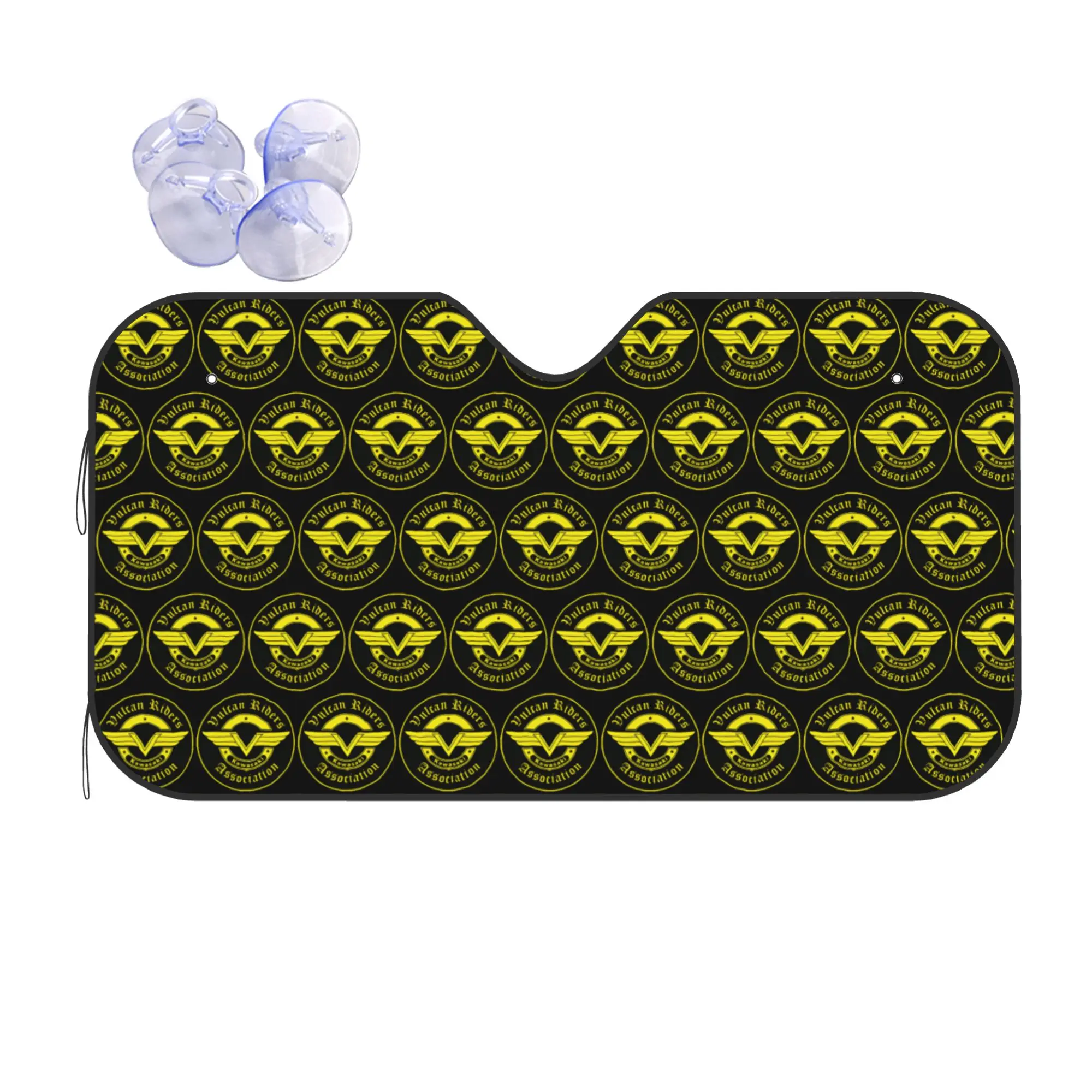 Vulcans Motorcyle Car Front Window Sun Shade Heat Insulation Cover Portable UV Protection Covers Car Solar Protection