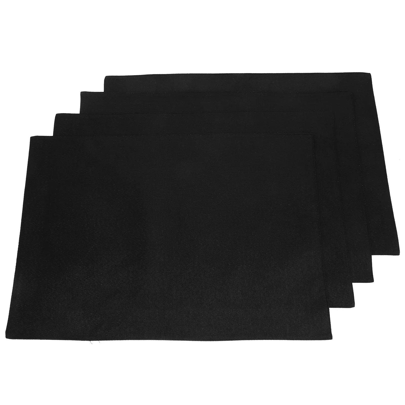 

4Pcs Non-Slip Linen Placemats Foldable Space-Saving Suitable for Various Tabletops Linen Placemat Place Mat Table Placemats