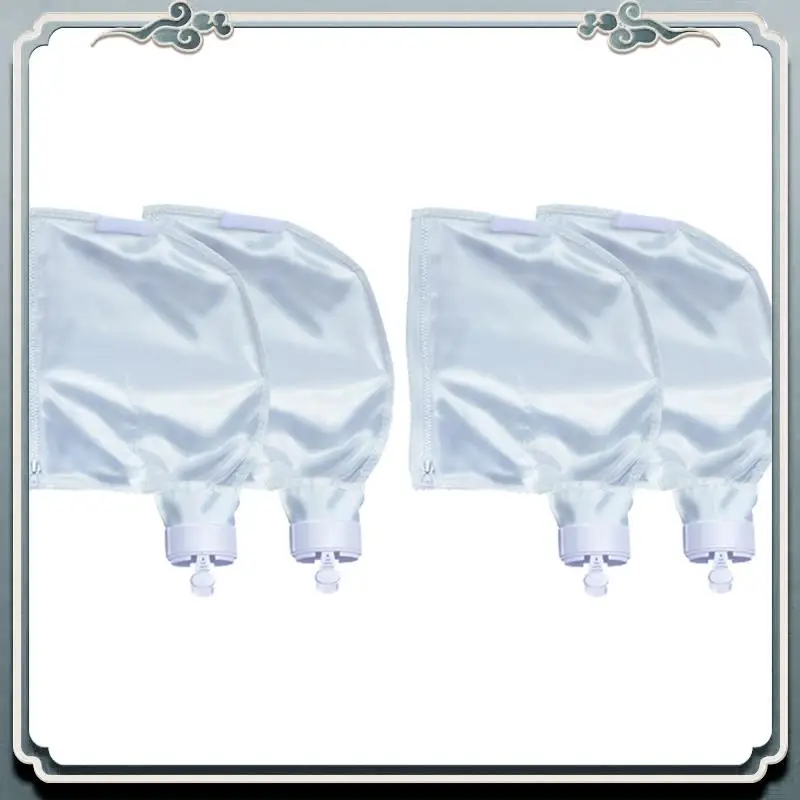 Sacos duráveis do líquido de limpeza da piscina, saco da piscina de 4 pces, substituição do saco do vácuo da piscina com zíper, peças dos termas da piscina para 280, saco de filtro 480