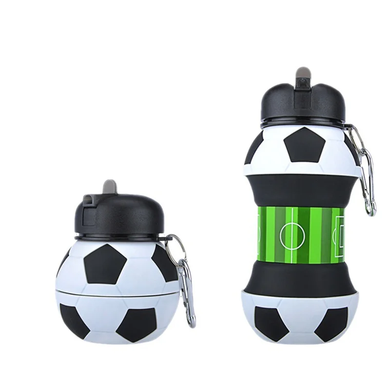 Foldable Silicone Cup for Outdoor Sports and Household Use, Portable, Anti-drop, Leak-proof Bottle for Kids and Adults