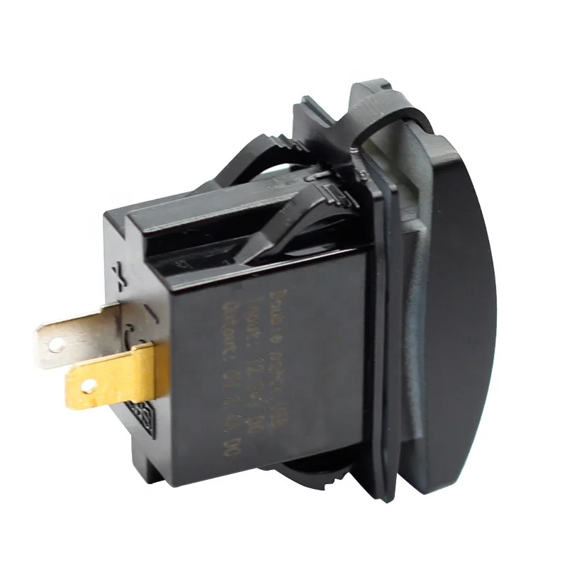 الروك نمط مقاوم للماء PD USB نوع C & QC3.0 شاحن سريع مقبس شحن الطاقة منفذ محول لقارب بحري RV