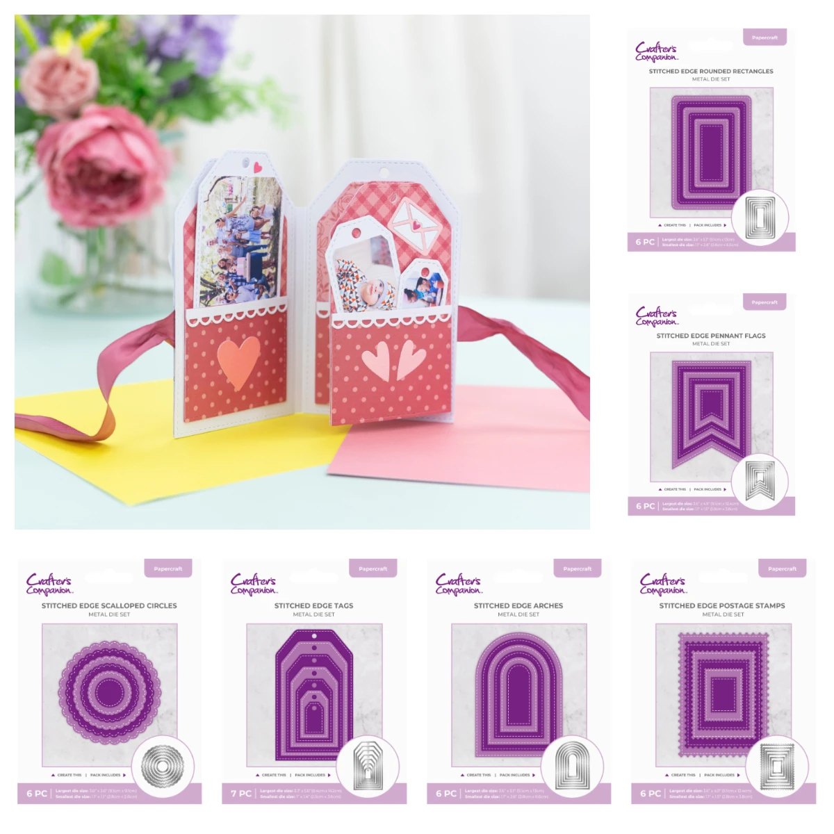 

2025 November New Stitched Edge Dies Collection Metal Cutting Dies for DIY Handmade Photo Album Scrapbook Decoration Christmas