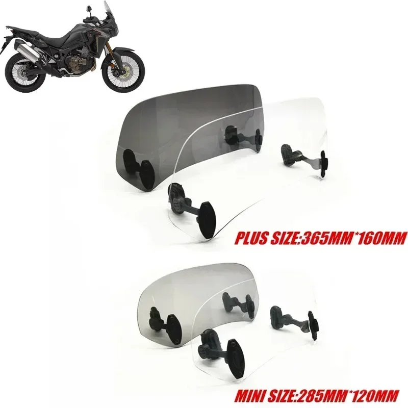 Pare-brise réglable pour Honda CRF1000L Africa Twin, déflecteur d'air, pare-brise, Spomicrophone
