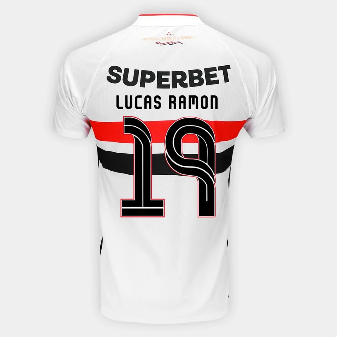 São Paulo Heimtrikot Nummer 26_27 Fan-Version 3D-Druck Sport-T-Shirt mit Kragen Bequem Atmungsaktiv Familien-Partnerlook – Detail 5