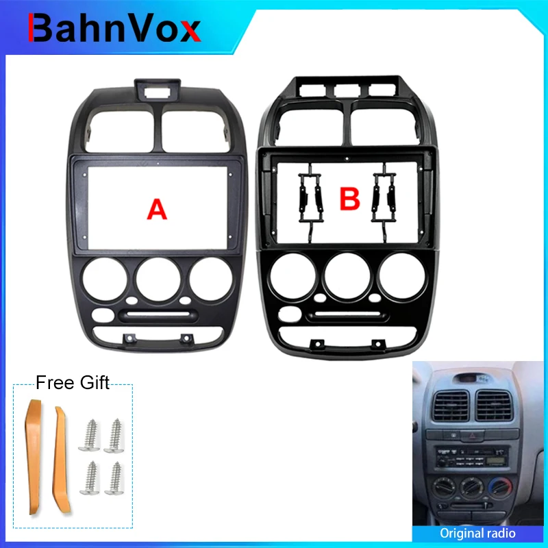 9 inch Android Car Radio frame for Hyundai Verna Accent 1999-2005 2din Stereo GPS Fascia bezel Panel Adapter wire harness