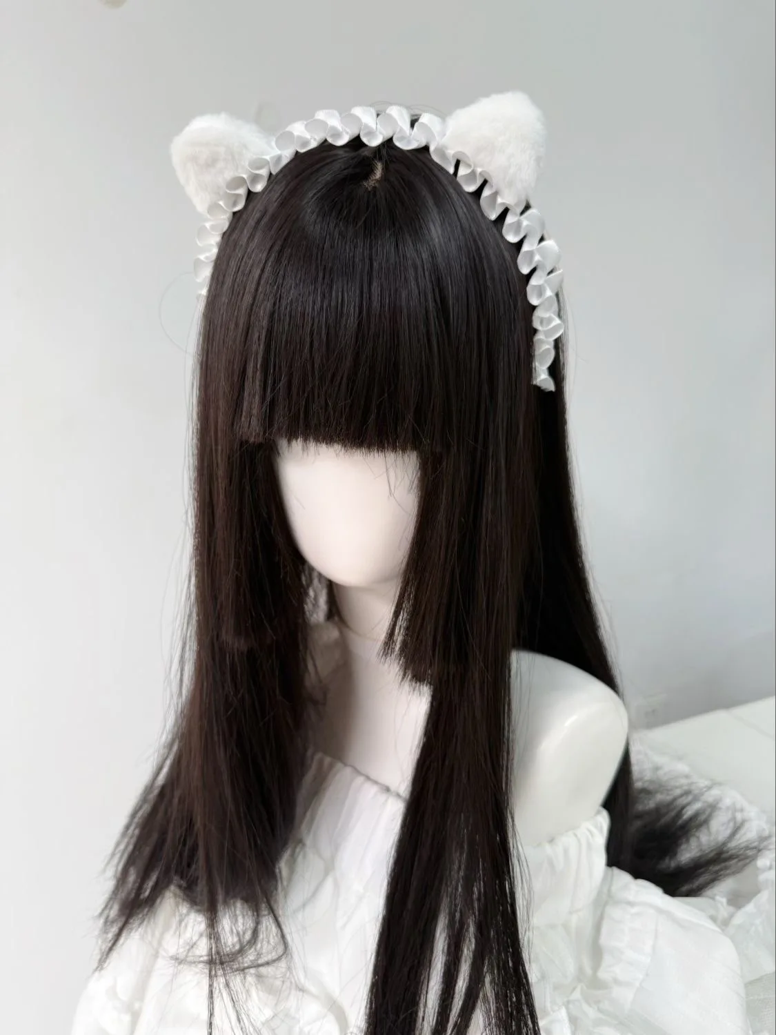 Japanese Style Kawaii Cat Ears Headband Lolita Y2K Hair Hoop Cosplay Accessory for Halloween, Anime Parties & Photo Shoots