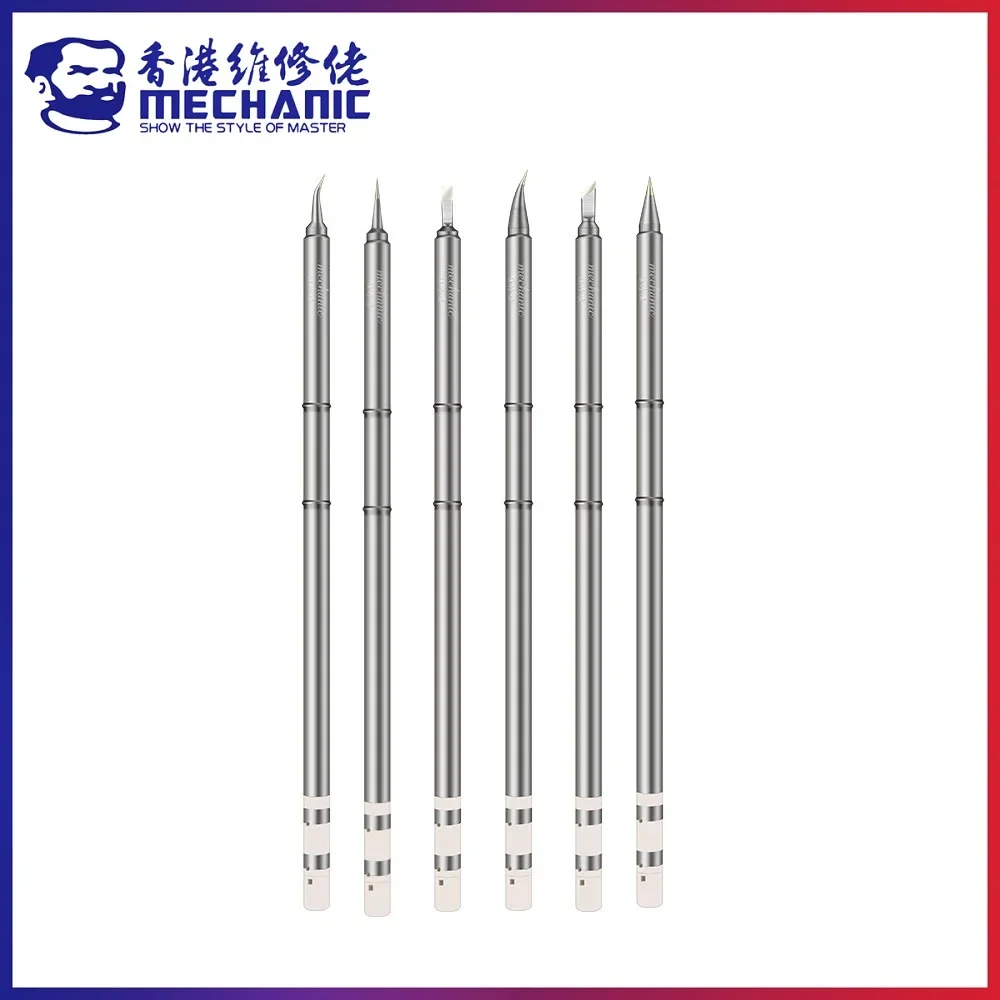 MECHANIC OT Series Integrated Long Solder Iron Tip External Heat Rapid Heating Welding Tips Suit for T12 Pro Soldering Station