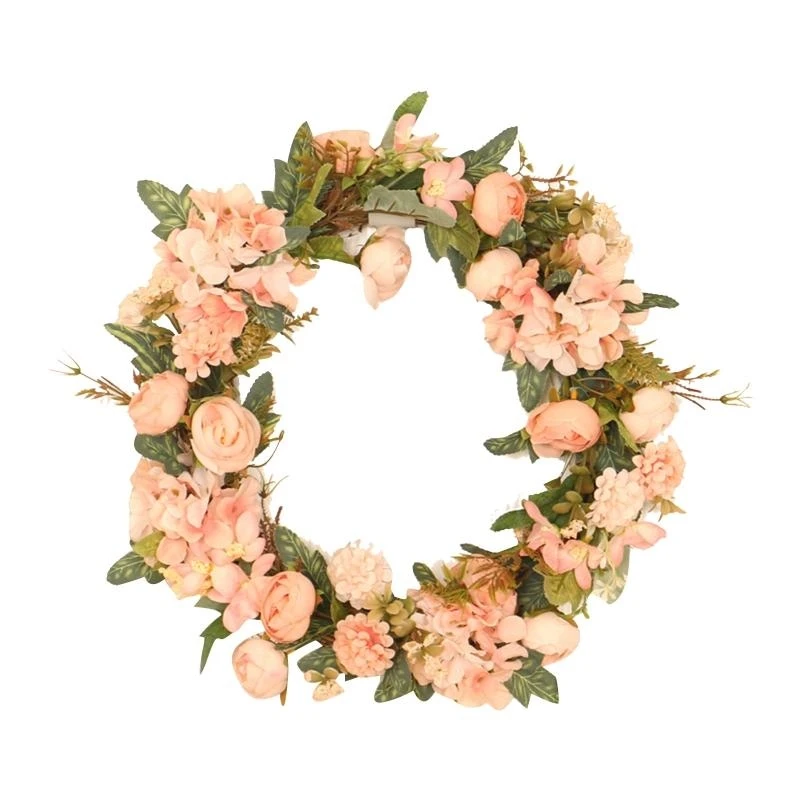 

15.7" Door Wreath Artificial Flower Wreath for Front Door Indoor Outdoor Wreath 15UB