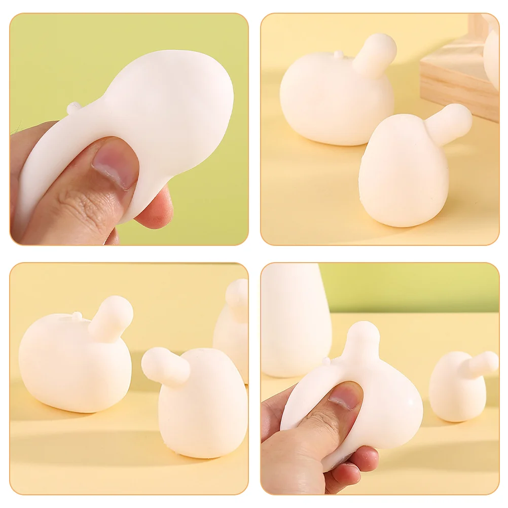 10 Pcs Accessories Kneading Decompression Toys Mini Dolls Insert Reed Pressing Silica Gel Squeeze Ball Stress Baby