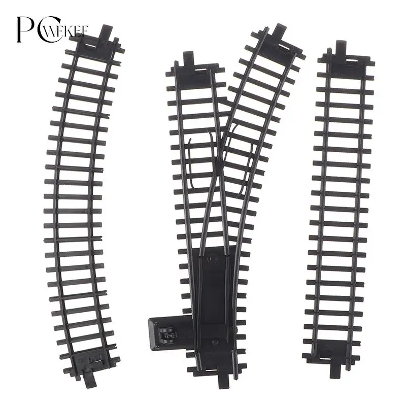 Rail Track Expansion Pack For Railway King Classical Train City Trains Flexible Tracks Straight Curved Rails Building Block Toys