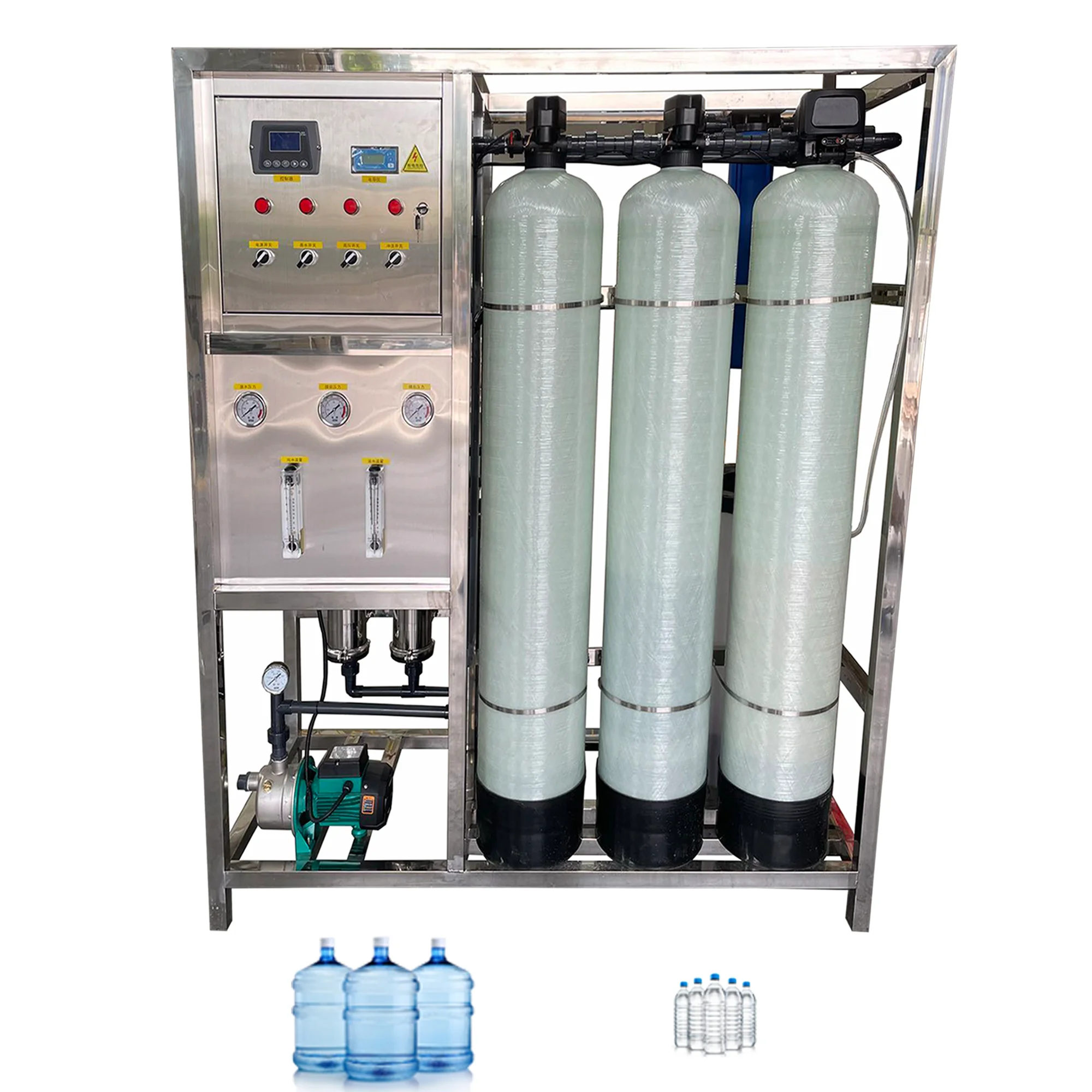 

Промышленная установка для очистки питьевой воды 500 л/ч, система очистки морской воды