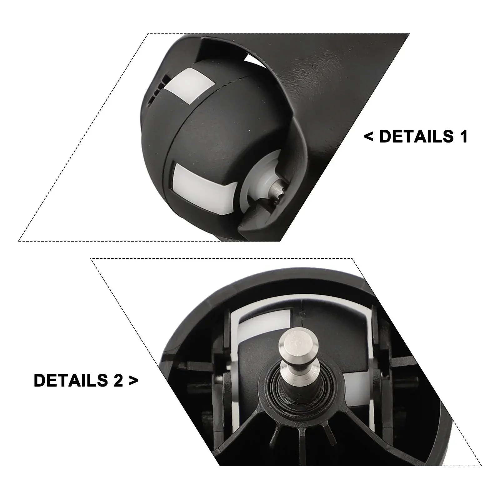 Front Castor Wheel Assembly Part For Mamibot EXVAC660 Vacuum Cleaner Accessory Optimal Performance Installation