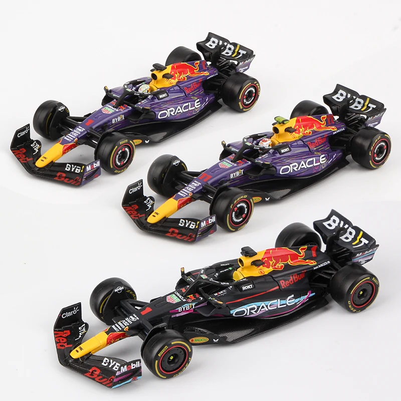 Bburago 1:43 2023 Las Vegas GP F1 Model Red Bull RB19 Alloy Car Redbull Die Cast Toy Miami Grand Prix Vehicles Models